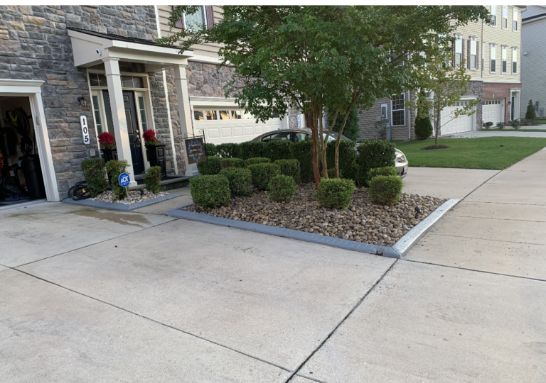 Finished Gray Curbing 1